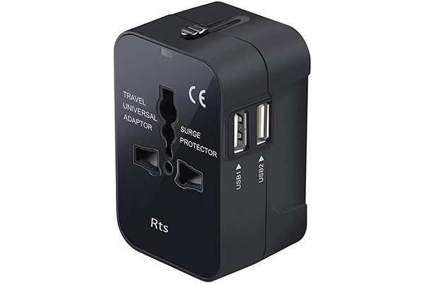 RTS Universal Travel Adapter, with Multi Type Power Outlet USB