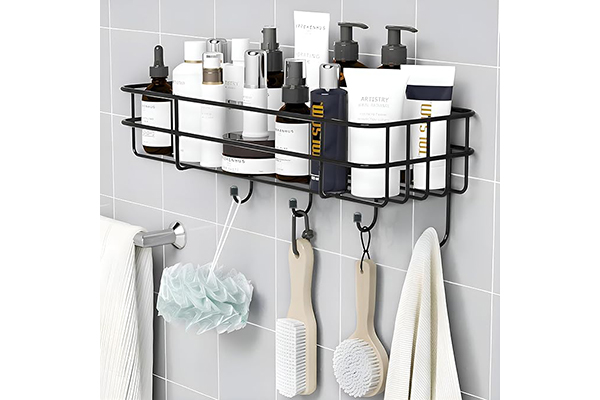 Plantex Self Adhesive Bathroom Shelf, Kitchen Shelf with Magic Stickers